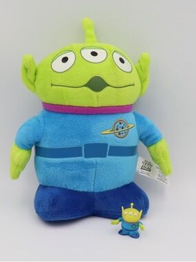 Disney Pixar Toy Story Green Alien Plush Toy 👽With Mini Figure!